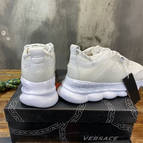 versace chain reaction white mesh rubber suede|Versace Chain Reaction Mesh Rubber Suede .